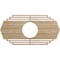 Ekena Millwork Chrysler Wood Fretwork Pierced Ceiling Medallion, Red Oak, 20"W x 10"H x 5 1/4"ID x 3/8"T CMWP20X10X0375CSRO - alternate 1